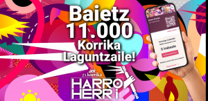 Aurten, baietz 11.000 Korrika Laguntzaile!